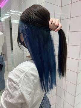 ロンドルーチェ 心斎橋(Lond luce) ダークアッシュ/ミディアムレイヤーカット［髪質改善/縮毛矯正］