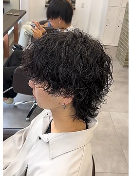 エイド 渋谷(aid) ウルフ×波巻きパーマ