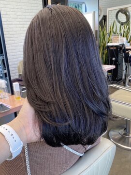 ディフィーノ 青山(DIFINO) 【DIFINO 青山】ミディアムレイヤー/暗髪グレージュ