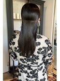 ストレートヘアアレンジ