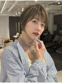 ショートボブ髪型30代40代50代前髪あり前髪なし【橋本】