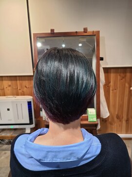 アニュー ヘア アンド ケア(a New hair&care) 20代30代40代小顔ハンサムショートアッシュブルーブラック