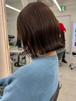 ロンドワン 三宮元町(Lond one)&nbsp;ボブ/切りっぱなしボブ/タッセルボブ/ダークグレー/ミニボブ