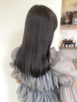 ヘアーアイストゥーレ(HAIR ICI TRE) 髪質改善 酸性ストレート 暗髪カラー