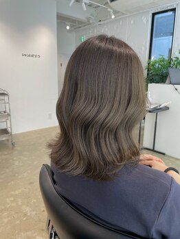 ウェアーズ(WARES)の写真/透明感のあるカラーで、肌の色まで明るく映えるスタイルへ♪トレンド感のあるあなただけのカラーを