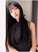 ANGELICA アッシュブラック  黒髪ロング　艶髪