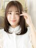 カット+ワンカ-ルストレ-ト(全体ストレート+毛先内巻き)￥26950→￥15697