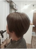 直毛さんのショートボブ