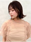 韓国レイヤー/ワインレッド/マロンベージュ/イメチェン/吉祥寺