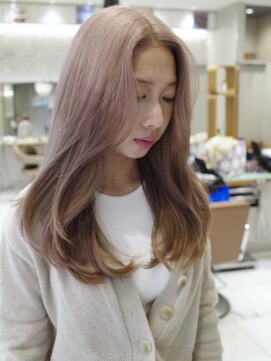 ピークアブー 原宿ハラカド(PEEK-A-BOO) ハイトーンピンクベージュ/レイヤーカット