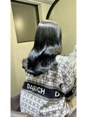 【ブリーチ無しカラー】ブルーブラック