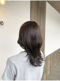 くびれヘア×アッシュベージュ