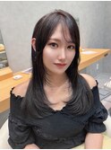 【ラベンダーグレージュ/韓国風スタイル/韓国レイヤー】