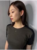 外ハネボブ 切りっぱなしボブ 艶髪 艶トリートメント 髪質改善