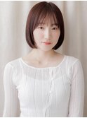 艶感ストレート姫カットレイヤー切りっぱなしボブZ上尾20代30代