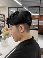 ニコ トウキョウ ロジック(nico TOKYO Logic)&nbsp;メンズセンターパート曲がる縮毛矯正アップバング