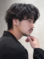フィフス 大分(fifth)&nbsp;大分シャドウパーマメンズカットラウンドマッシュツーブロック