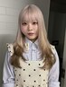 【あさみ あやね】カット、2ブリーチ+カラー+トリートメント