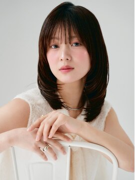 ジーナ 南船橋(Zina) 髪質改善*くびれレイヤーカットダークパープル*【Zina南船橋】