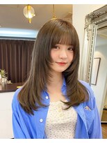 アンククロス 表参道(ANKH CROSS) 《韓国ヘア》オリーブカラーとレイヤーカット(天水悠斗)