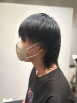 エムエイチザバーバー 本町(MH THE BARBER) 黒髪ストレートウルフマッシュ【北浜・淀屋橋】