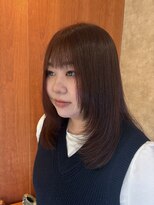ウル 久留米(URU)&nbsp;セミロング/顔周りレイヤー/レッドブラウン