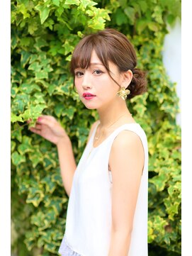 ヘアメイクサロンシャルメ(Hair Make Salon CHARMER) 結婚式に☆上品♪シンプルサイドアップヘアセット
