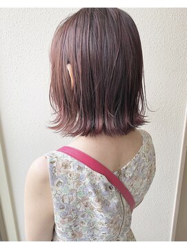 アリア バイ アルティナ(alia by artina) チェリーピンク×切りっぱなしミディ [alia橋本】