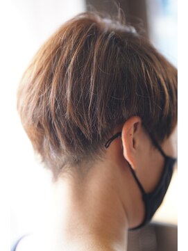 オーバーキャプテンネイキッド(OVER CAPTAIN NAKED) マスクに合う骨格補正ベリーショート