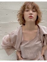 【PARK】ペールベージュ×ウェーブボブ