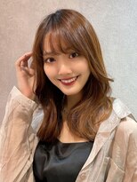 ルームバイシー 新宿(Loom. by Sea)&nbsp;大人かわいいくびれヘア/韓国風ミディアムヘア/ショコラベージュ