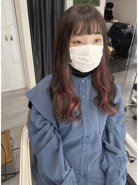 ピヨン 心斎橋(piLLon) アースカラー くびれヘア デザインカラー　ツートンカラー　SK05