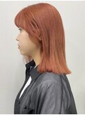 京都　河原町　ピンクオレンジ　オレンジブラウン　暖色系カラー