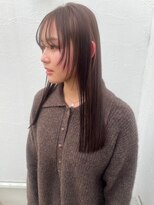 トップヘアー スパアンドリラクゼーション 安城(spa&relaxation)&nbsp;パツっとロングで透明感カラー