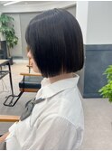小顔タッセルボブ×美髪[ぱつっとボブ/縮毛矯正/横浜韓国]