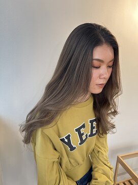 ココルアナ(coco luana) ベージュ/シャドウルーツ/バレイヤージュ/髪質改善/ケアブリーチ