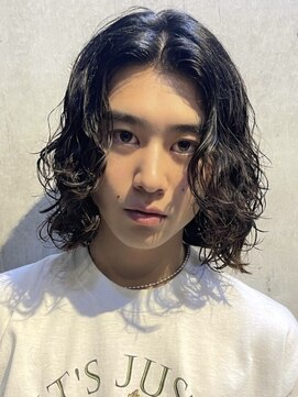 エリマバイフィフス 調布(elima by fifth) 緩め波巻きパーマメンズマッシュ波巻きスパイラルパーママッシュ