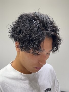 テクト バイアッシュ 吉祥寺店(Tect by Ash) センターパートツイストスパイラルパーマツーブロック刈り上げ