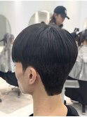 ダウンパーマ タイト韓国ショートマッシュ