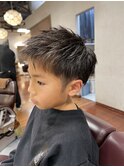 【Mr.BABY/岡山市】キッズカット男の子　ショートツーブロック