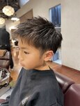 【Mr.BABY/岡山市】キッズカット男の子 ショートツーブロック