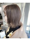 外ハネボブ＋立体グレージュカラー【髪質改善オージュアサロン】