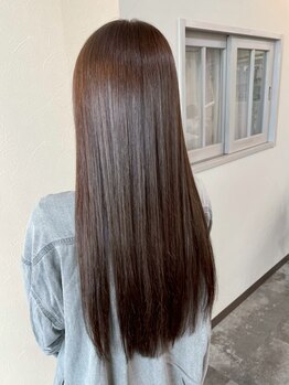 ［苫小牧］ご自宅での再現性も高く、限りなくダメージレスなやわらか地毛風ストレート☆
