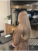 グレージュロング