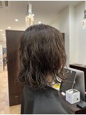 【ナチュラルカラー×ゆるふわパーマ】