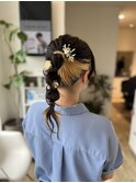 【ヘアセット】ポニーテールアレンジ