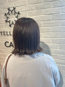 エールフォルム 藤枝店(YELLFORME) 外ハネボブ×ダークアッシュブラウンカラー