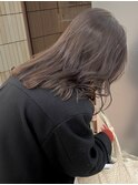 ブリーチなしグレージュオリーブベージュラベンダーミルクティー