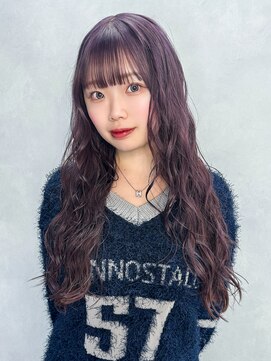 アルバム 池袋(ALBUM) ロングおくれ毛韓国ヘア顔周りレイヤー_F30486