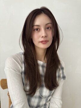 バイオレット ナゴヤ(Violet Nagoya) レイヤーカット くびれヘア ブラウンカラー ブリーチなしHR-145